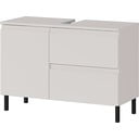 Kremowa niska szafka pod umywalkę 80x56 cm Salinas – Germania