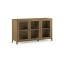 Witryna z litego drewna sosnowego w naturalnym kolorze 142x80x40 cm Alessandra – Marckeric