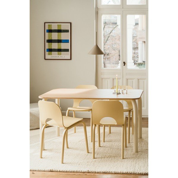 Stół z blatem w dekorze dębu 80x140 cm Meko – noo.ma-image-1