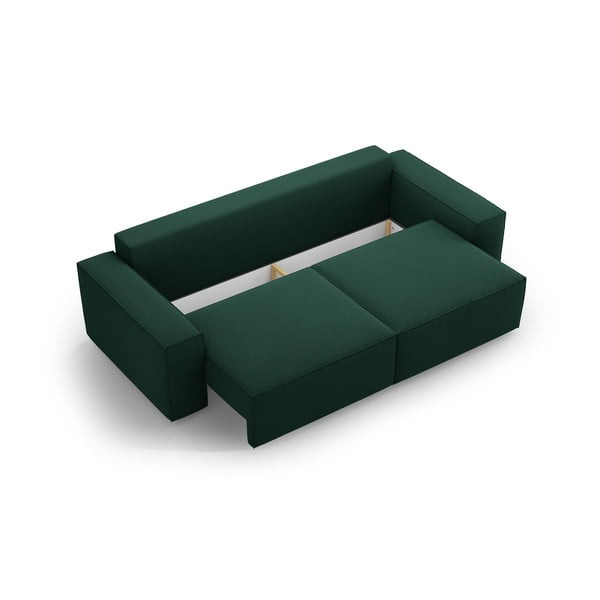 Zielona rozkładana sofa 247 cm Jodie – Micadoni Home-image-3