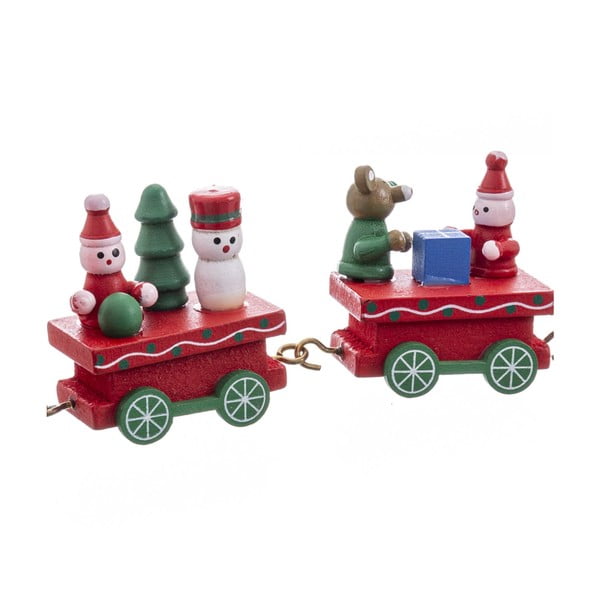 Drewniana figurka świąteczna (wysokość 7,5 cm) Locomotive – Casa Selección-image-2