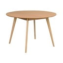 Okrągły stół z blatem w dekorze dębu 115x115 cm Yumi – Rowico