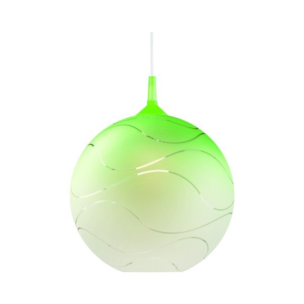 Zielona okrągła lampa wisząca LAMKUR Waves-image-1