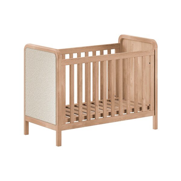 Łóżeczko z regulowaną wysokością 60x120 cm w naturalnym kolorze Woods – Vipack