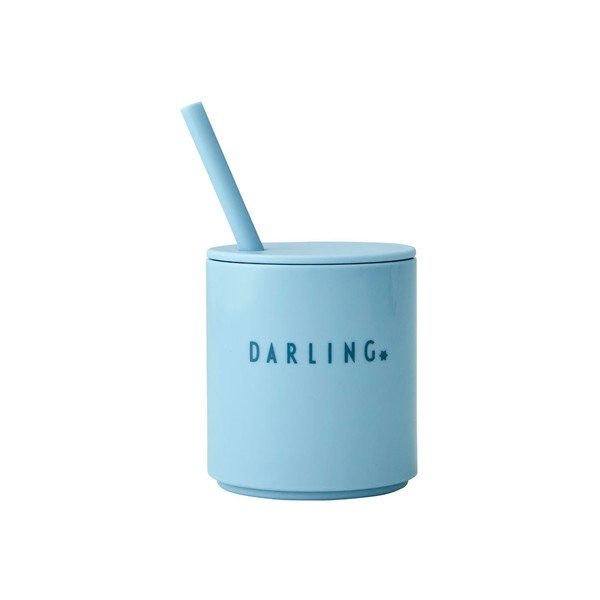 Jasnoniebieski kubek dla dzieci Design Letters Mini Darling-image-4