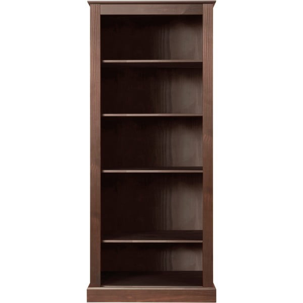 Brązowy regał z litego drewna sosnowego 181x31 cm Mille – Støraa