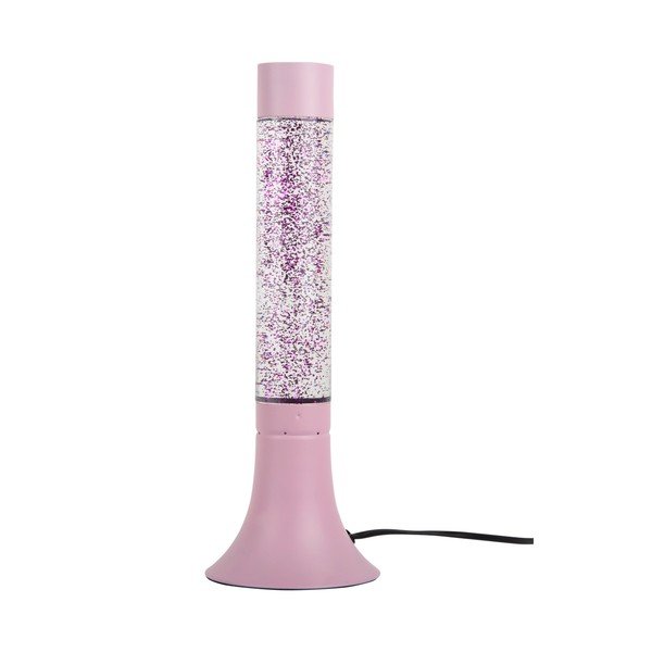 Różowa lampa stołowa ze szklanym kloszem (wysokość 37,5 cm) Astro Glittler – Leitmotiv
