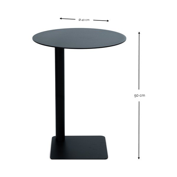 Stalowy okrągły stolik ø 40 cm Sunny – Spinder Design-image-3