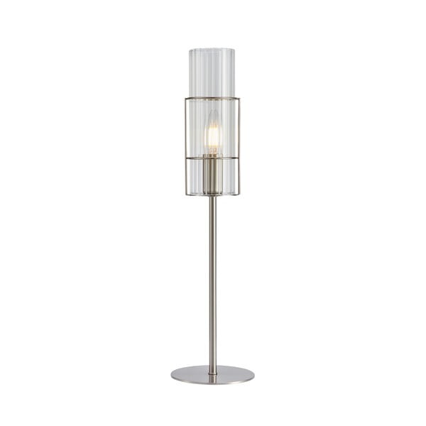 Lampa stołowa w kolorze srebra (wysokość 50 cm) Tubo – Markslöjd