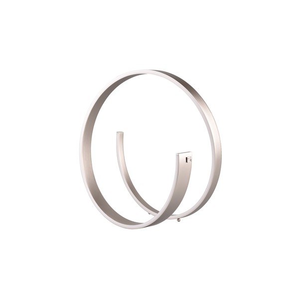 Szara lampa stołowa LED ze sterowaniem głosowym/mobilną aplikacją i metalowym kloszem (wysokość 45 cm) Cinardi – CINQUE-image-1