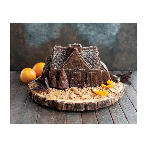 Forma na babkę w kolorze srebra Nordic Ware Gingerbread House, 2,1 l-image-1