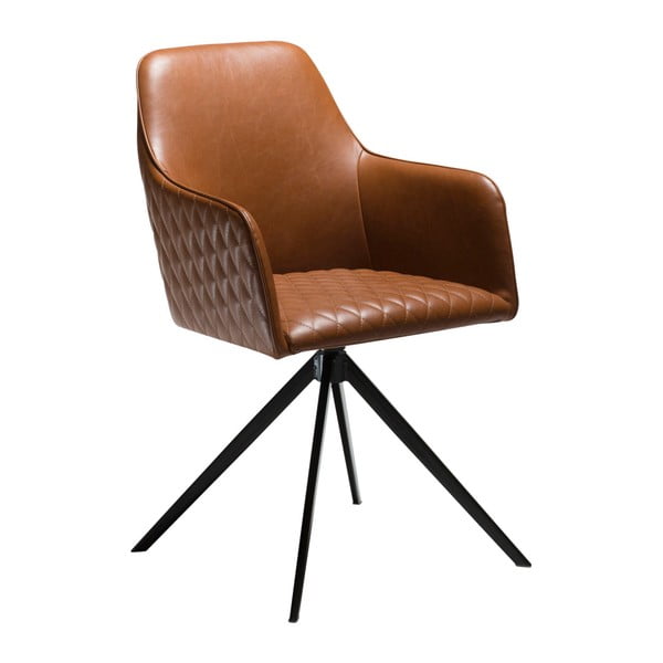 Jasnobrązowe krzesło z podłokietnikami DAN-FORM Denmark Twine