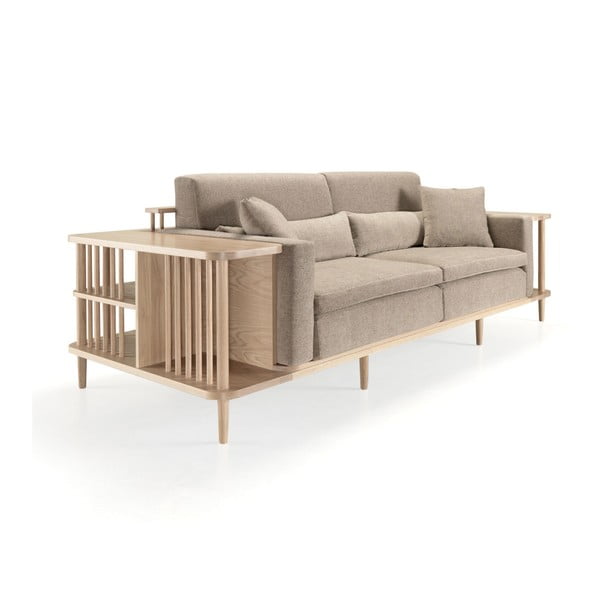 Sofa z konstrukcją z drewna dębowego ze schowkiem Wewood-Portuguese Joinery Scaffold