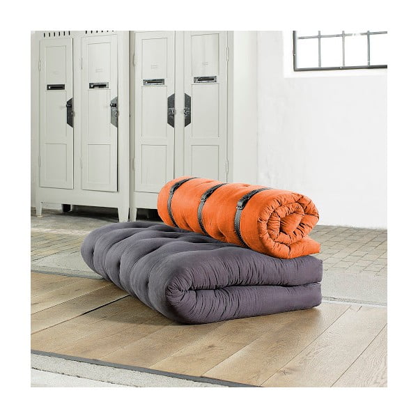 Sofa rozkładana Karup Buckle Up Gray/Orange