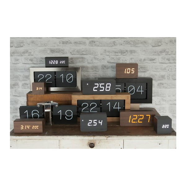 Drewniany zegar klapkowy Karlsson Time Flip-image-4