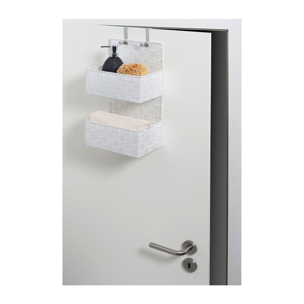 Biały organizer z 2 półeczkami Wenko Adria-image-1