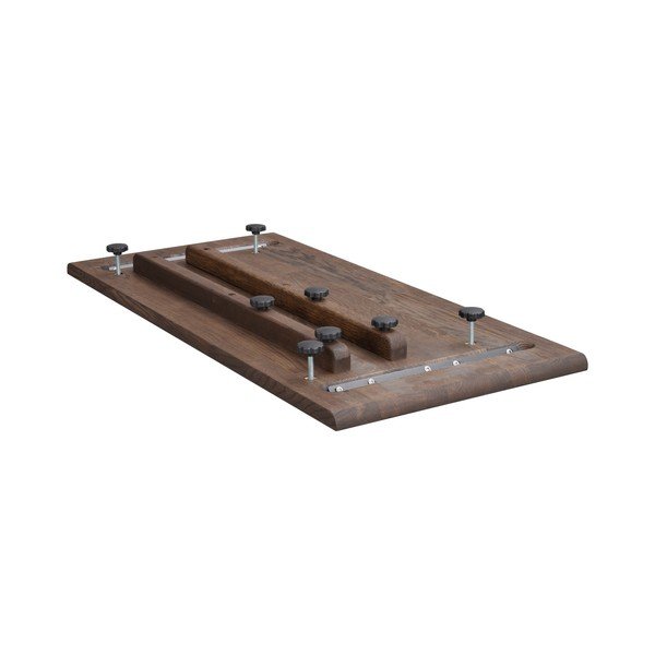 Dodatkowy blat do stołu z litego drewna dębowego 95x45 cm Clapperton – Rowico-image-4