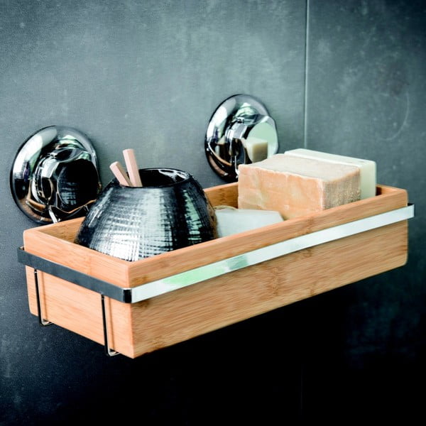 Bambusowy uchwyt na akcesoria łazienkowe Compactor Spa-image-2
