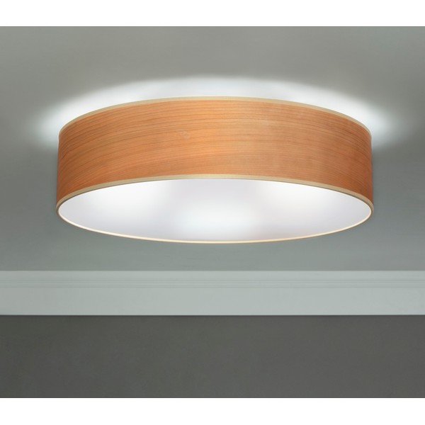 Lampa sufitowa z naturalnego forniru w kolorze drewna wiśni Sotto Luce TSURI, Ø 40 cm-image-3