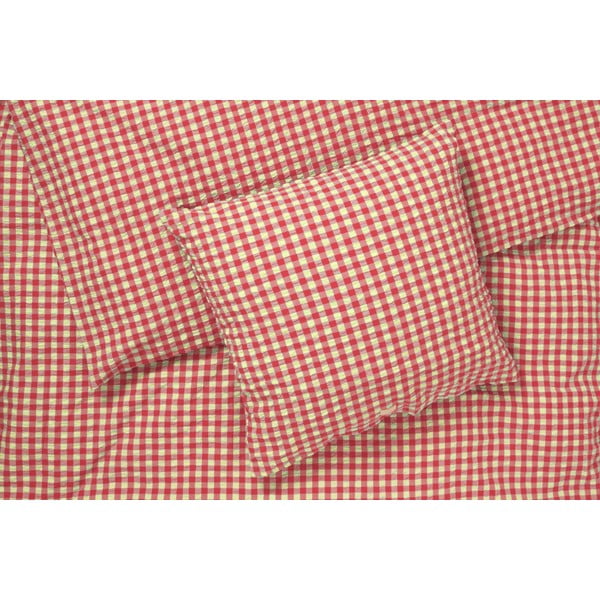 Czerwono-żółta pościel dwuosobowa z kory 200x220 cm Bæk&Bølge – JUNA-image-3