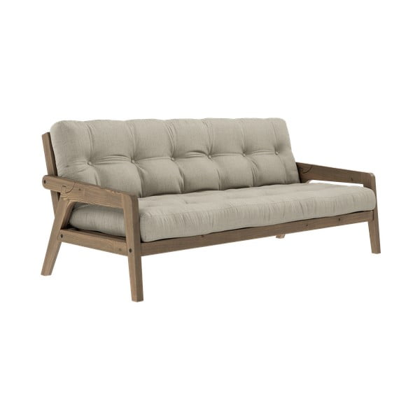 Beżowa rozkładana sofa 204 cm Grab – Karup Design-image-3