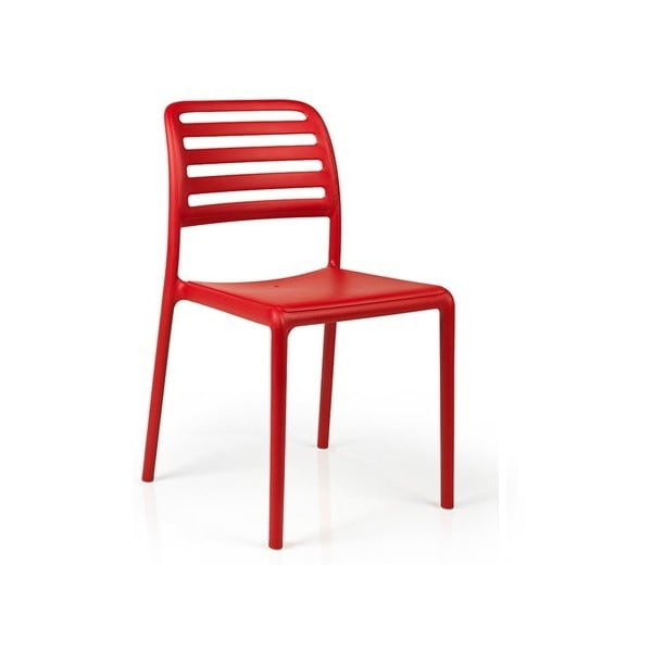 Czerwone krzesło ogrodowe Nardi Garden Costa Bistrot