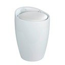 Biały kosz na pranie i taboret w jednym Wenko Candy, 20 l