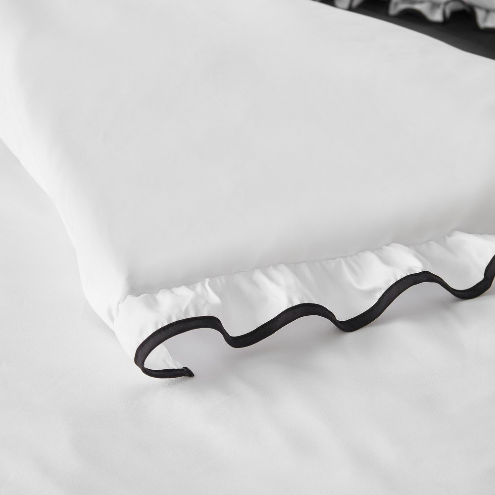 Biała pościel dwuosobowa 3-częściowa 200x200 cm So Soft Mono Frill – Catherine Lansfield (zdjęcie 4)