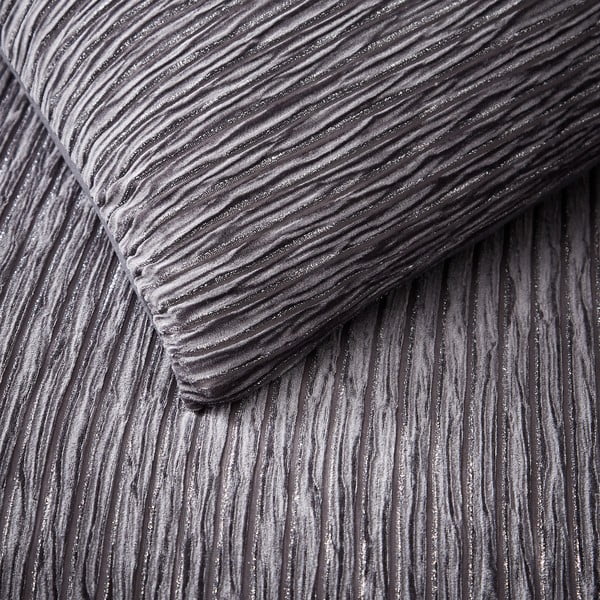 Szara pościel dwuosobowa 200x200 cm Allure Sparkle – Catherine Lansfield-image-1