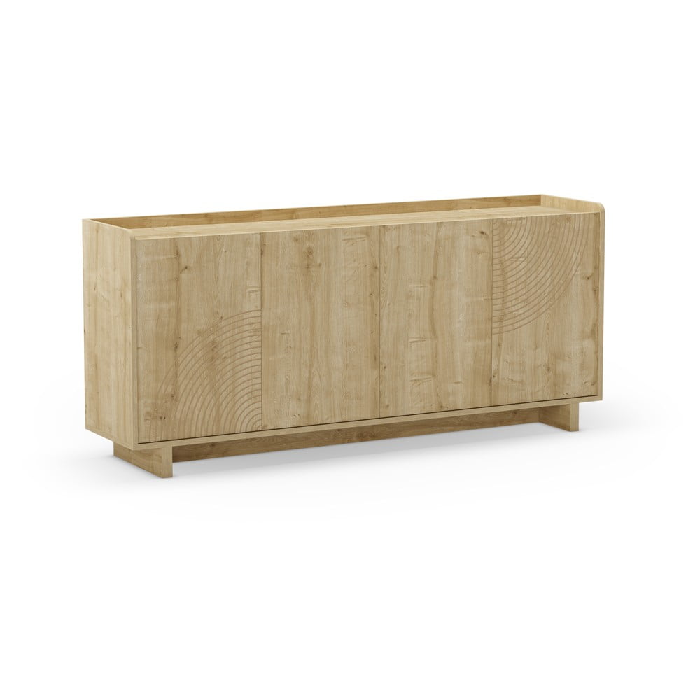 Komoda w dekorze dębu w naturalnym kolorze 180x80x40 cm Daira – Marckeric (zdjęcie 4)