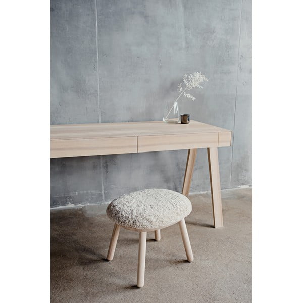 Biurko z jesionu litewskiego EMKO 4.9, 140 x 70 cm-image-1