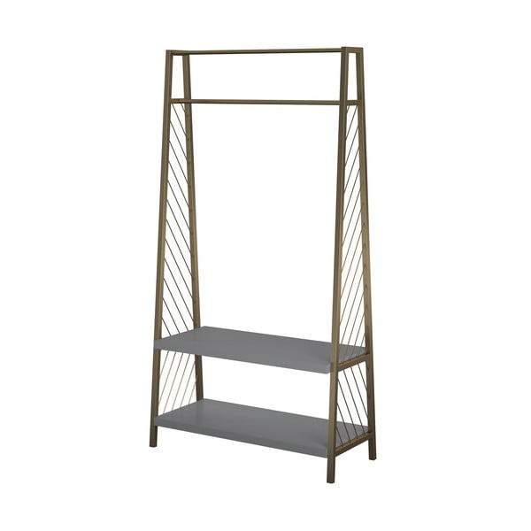 Komplet do przedpokoju w biało-złotym kolorze CosmoLiving by Cosmopolitan Brielle-image-3