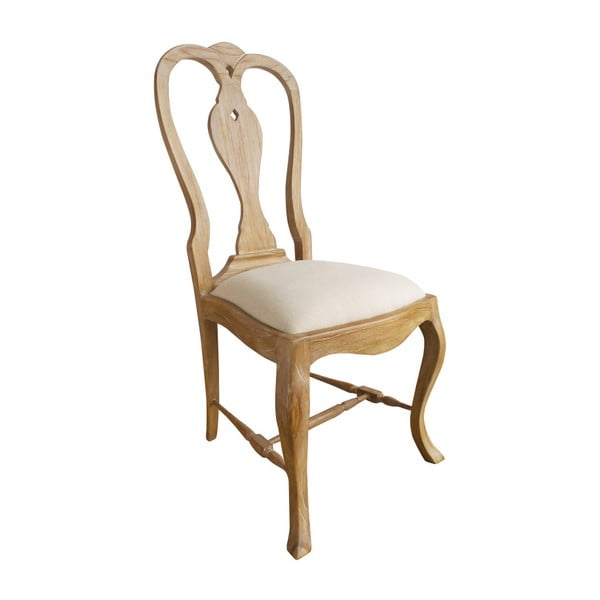 Krzesło tapicerowane z drewna tekowego Orchidea Milano