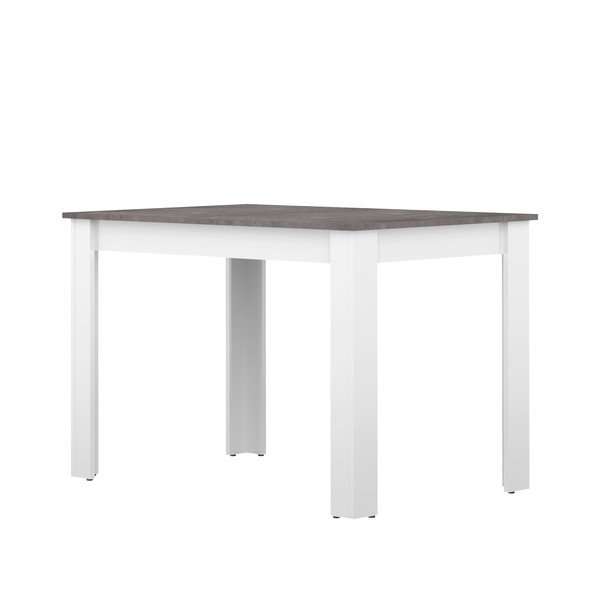 Biały stół z blatem w dekorze betonu 110x70 cm Nice – TemaHome -image-3
