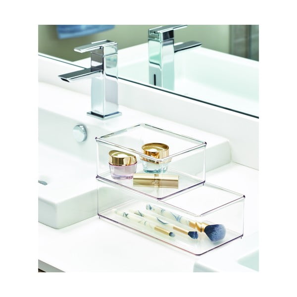 Przezroczysty pojemnik iDesign The Home Edit, 11,9x24x8,1 cm-image-4