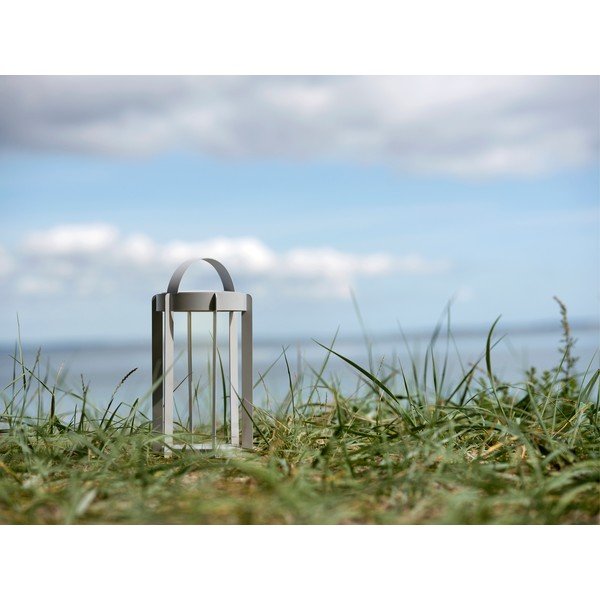 Jasnoszary zewnętrzny lampion LED na USB (wysokość 30 cm) Firefly – Zone-image-1