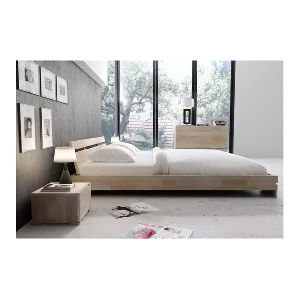 Szafka nocna z drewna bukowego z szufladą SKANDICA Sparta-image-4