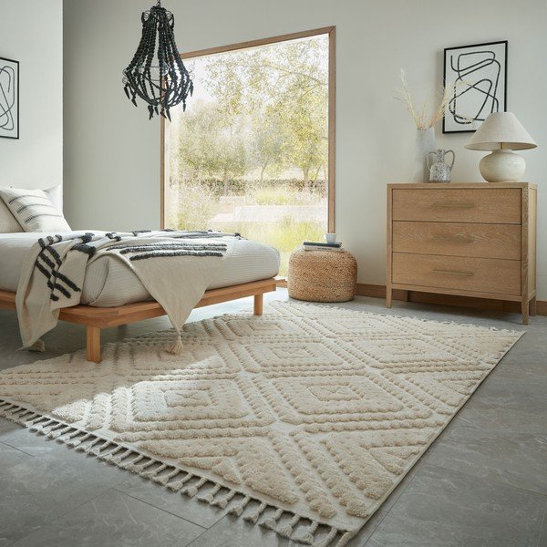 Kremowy dywan 133x190 cm Diomara – Flair Rugs-image-1