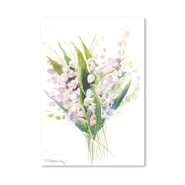 Plakat Pink Lilies (projekt Suren Nersisyan)