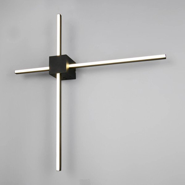 Kinkiet LED ze ściemniaczem w kolorze matowej czerni Cassino – Trio-image-1