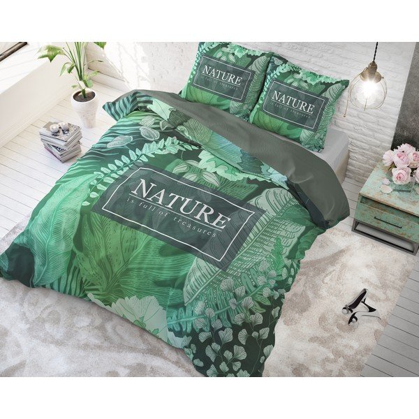 Bawełniana pościel jednoosobowa Pure Cotton Organic Nature, 140x200/220 cm-image-2