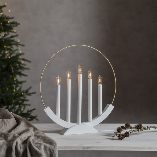 Biała świąteczna dekoracja świetlna Brace – Star Trading-image-1