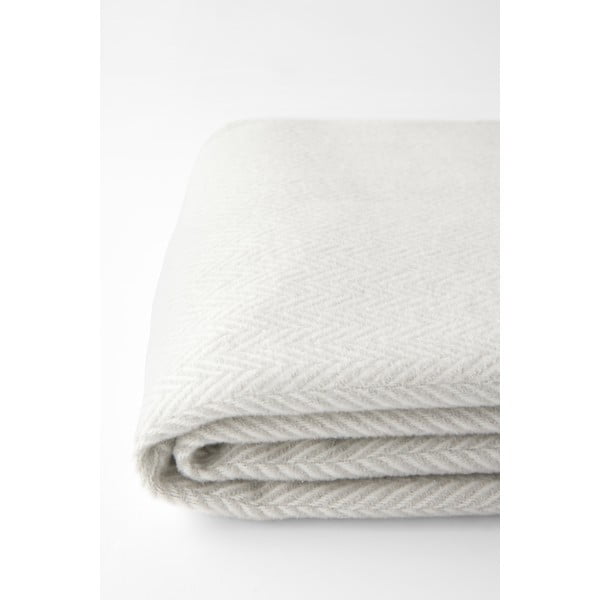 Jasnoszary pled z domieszką bawełny Euromant Skyline, 140x180 cm-image-1