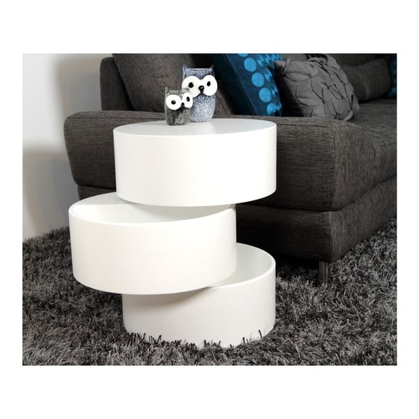 Biały stolik Actona Pop, ⌀ 40 cm-image-4