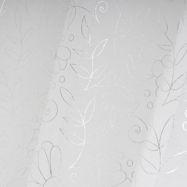 Firanka w biało-srebrnym kolorze 140x260 cm Pucka – Casa Selección-image-3