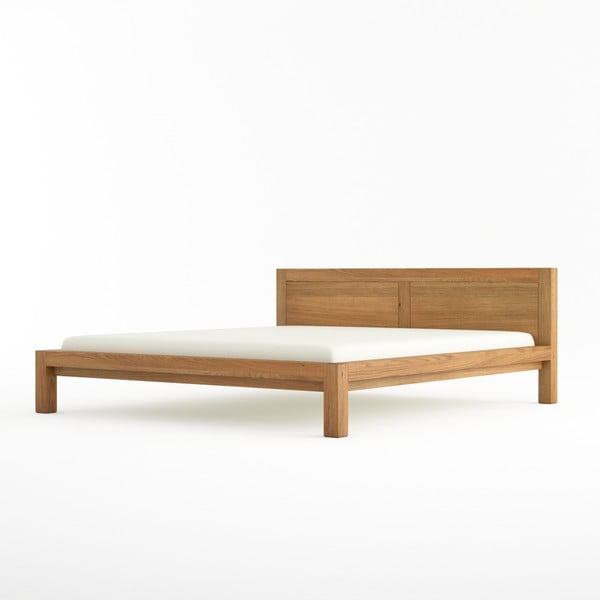Łóżko dwuosobowe z litego drewna dębowego Javorina Direct, 180x200 cm