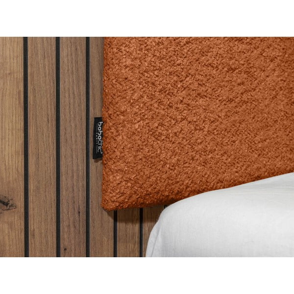 Pomarańczowe łóżko dwuosobowe ze stelażem 140x190 cm Lior – Bobochic Paris-image-4