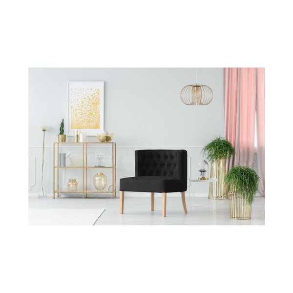 Czarny fotel Micadoni Home Rigo-image-3