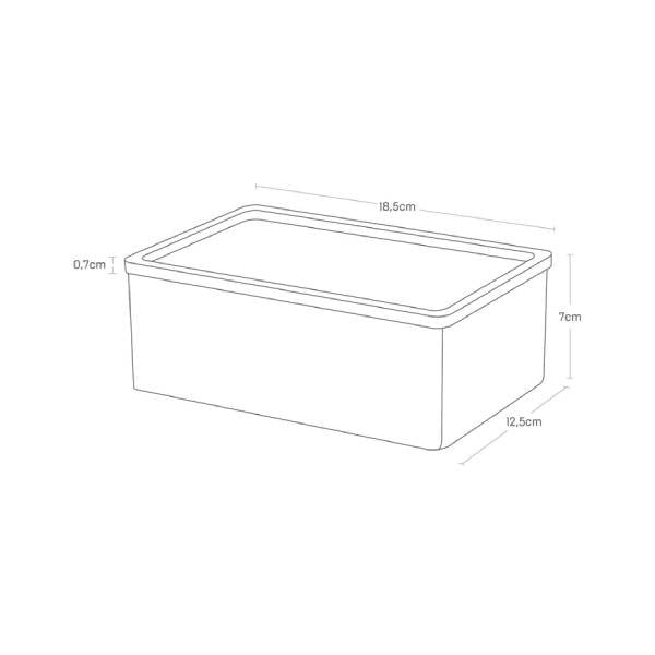 Czarny pojemnik z pokrywką 18,5x12,5x7 cm Rin – YAMAZAKI-image-3
