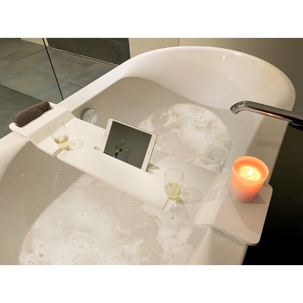 Biała półka do wanny Wenko Matera, dł. 94 cm-image-1